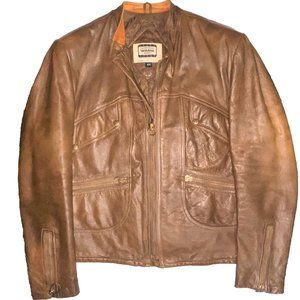 Men's 60s Yamaha Motorcycle Jacket / Vintage Café Racer Jacket Sz 44